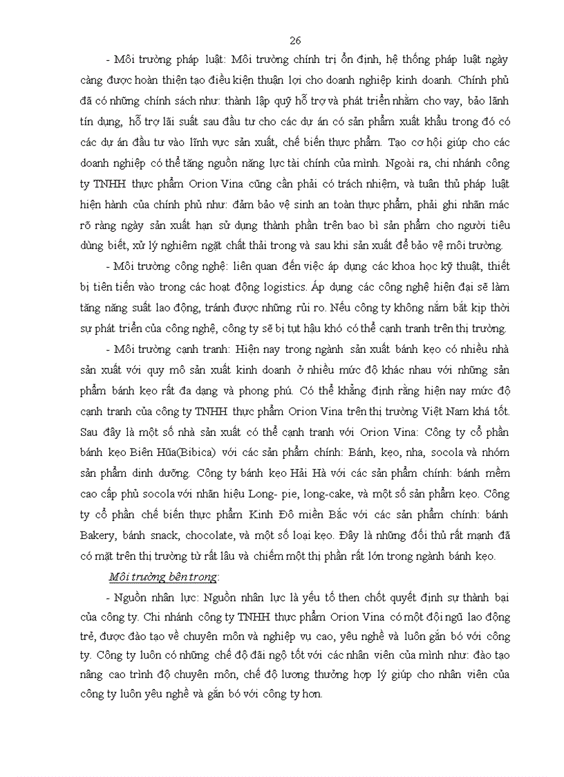 image for page Tăng cường hiệu lực quản trị logistics tại chi nhánh công ty TNHH thực phẩm Orion Vina 1