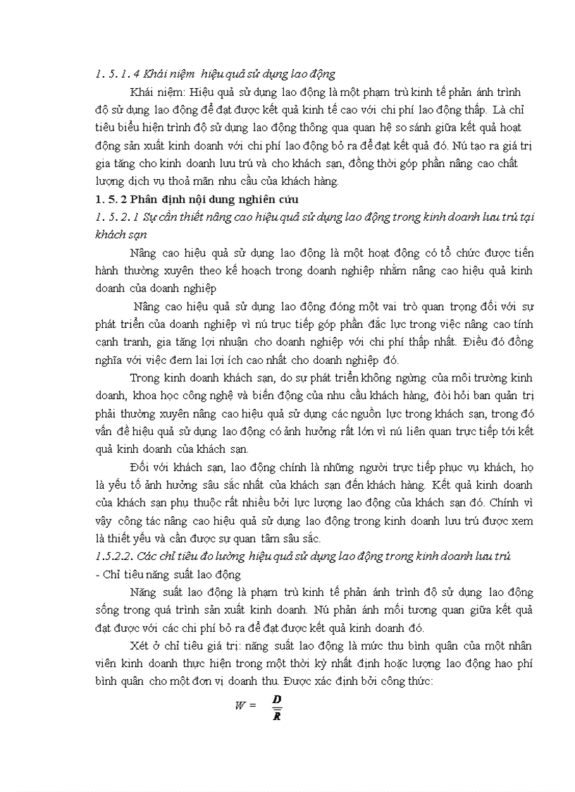 image for page Giải pháp nâng cao hiệu quả sử dụng lao động trong kinh doanh lưu trú tại khách sạn Phú Đô