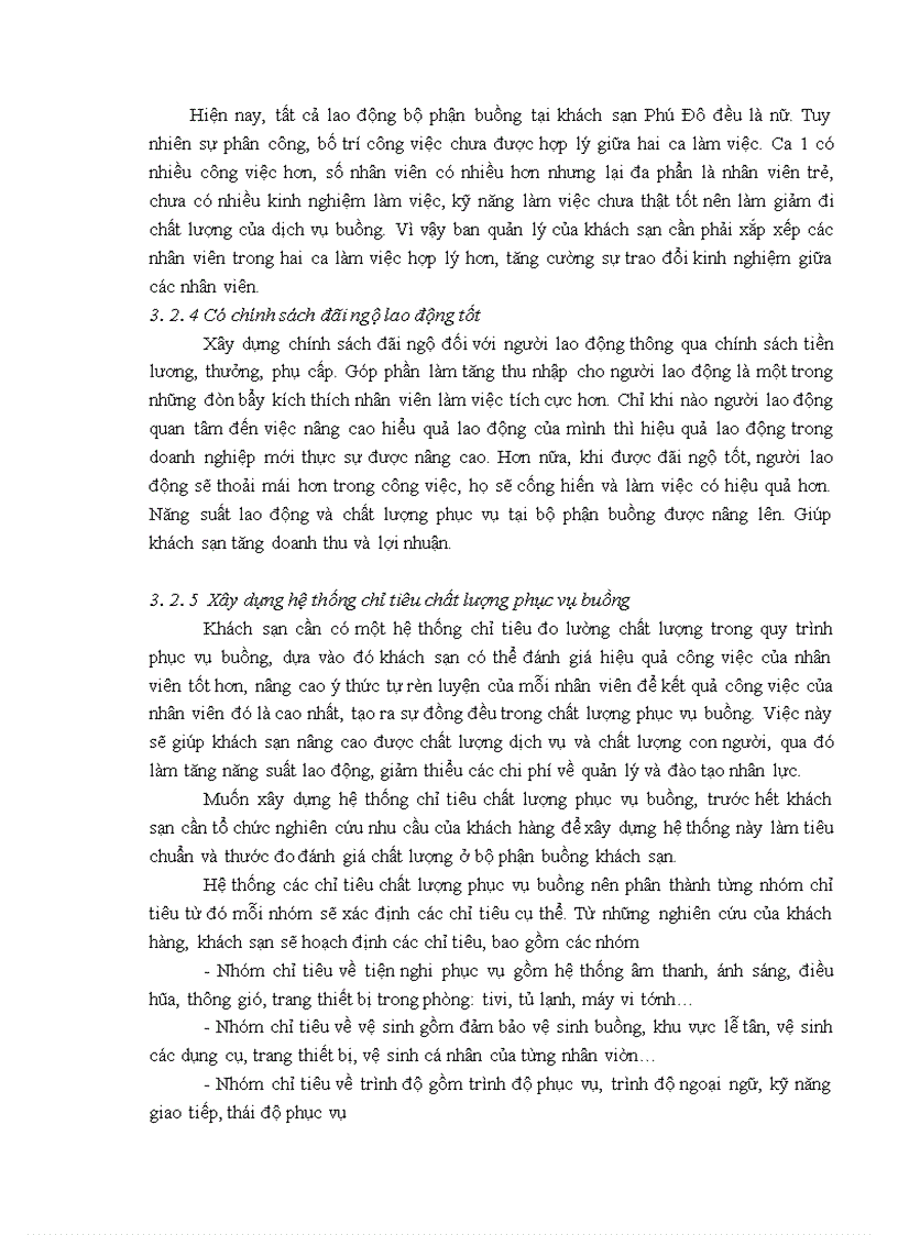 image for page Giải pháp nâng cao hiệu quả sử dụng lao động trong kinh doanh lưu trú tại khách sạn Phú Đô