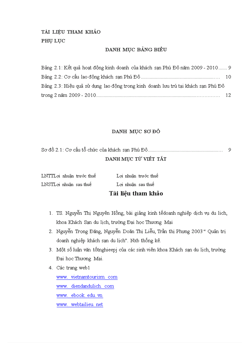 image for page Giải pháp nâng cao hiệu quả sử dụng lao động trong kinh doanh lưu trú tại khách sạn Phú Đô