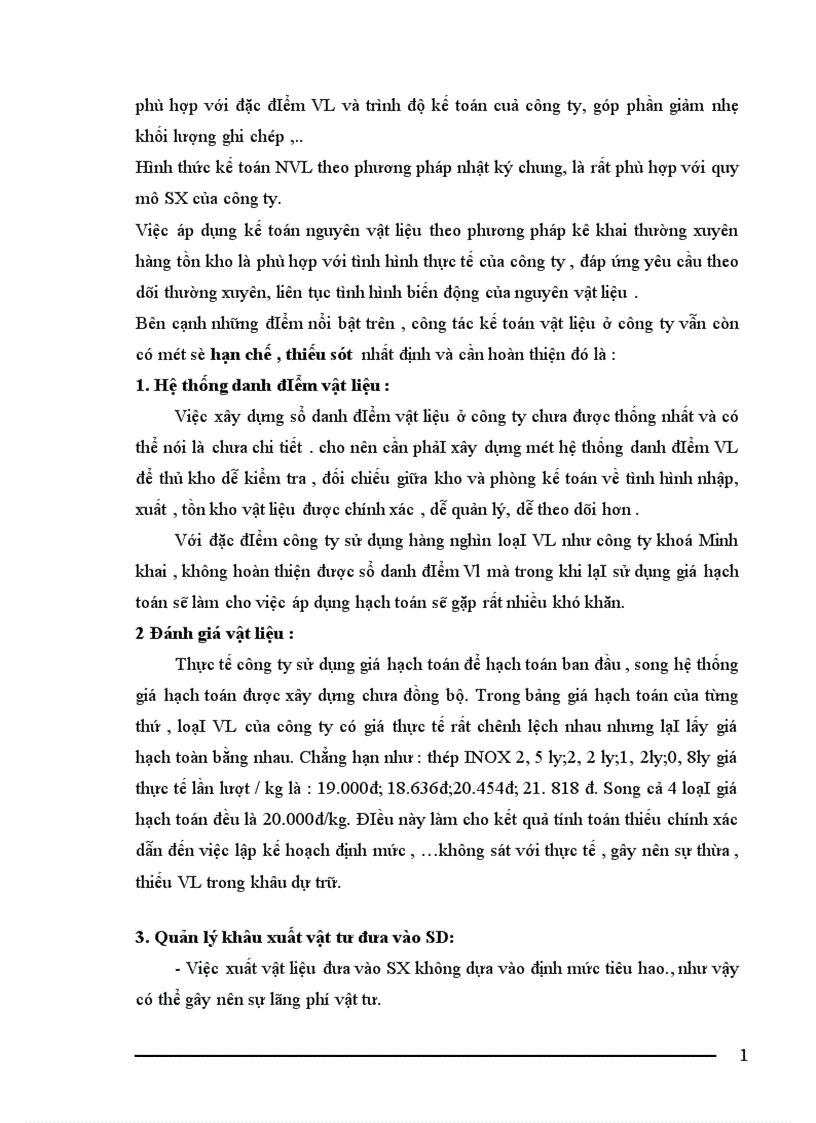 image for page Tổ chức công tác kế toán nguyên vật liệu của công ty khoá Minh Khai 1