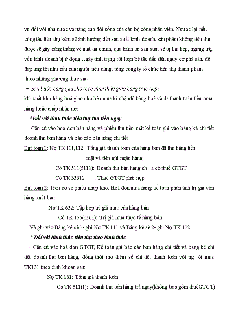 image for page Tổ chức hạch toán thành phẩm tiêu thụ thành phẩm ở công ty rau quả việt nam 1