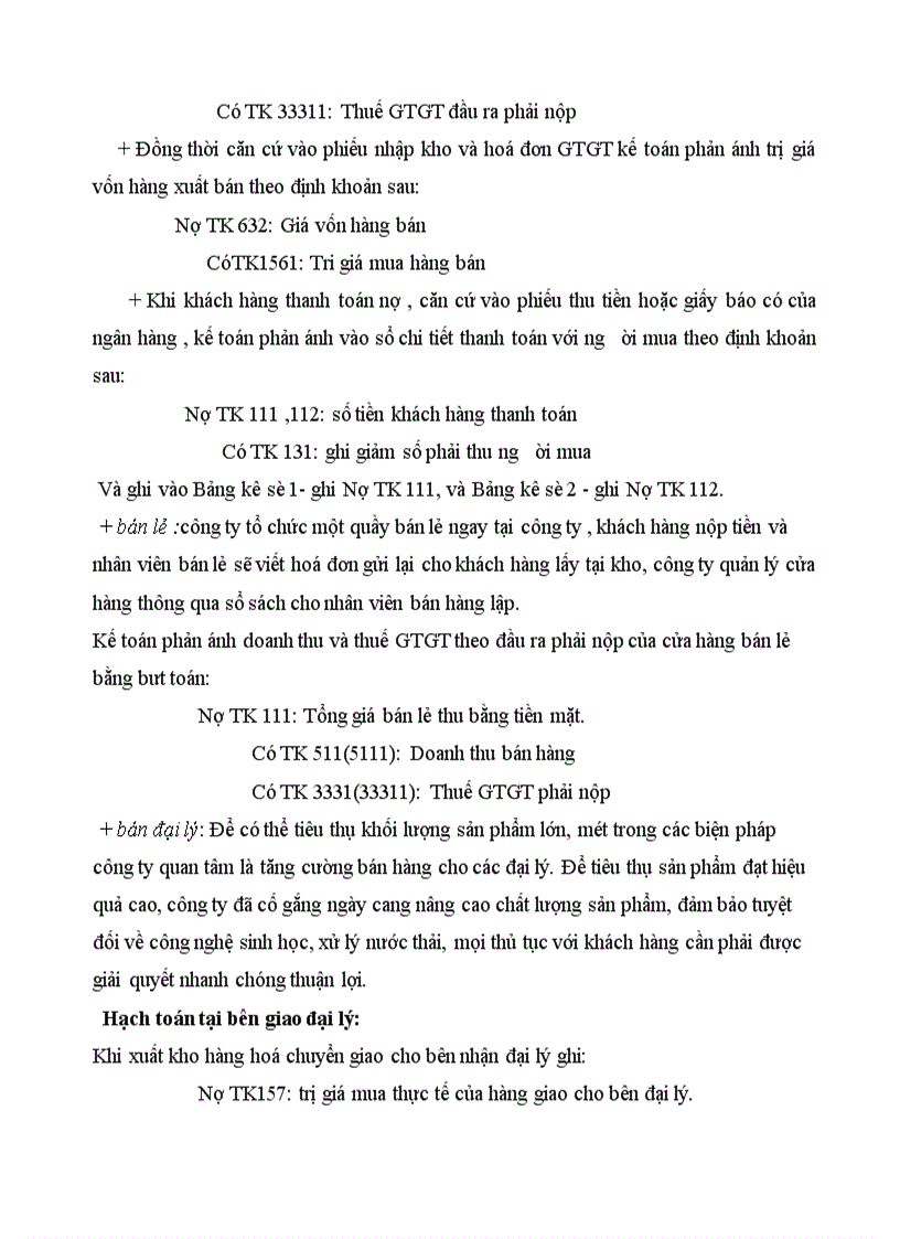 image for page Tổ chức hạch toán thành phẩm tiêu thụ thành phẩm ở công ty rau quả việt nam 1