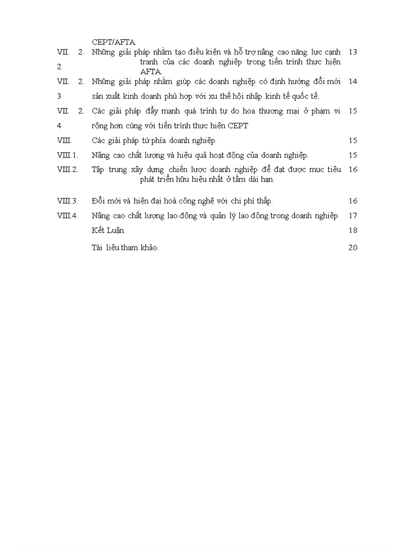 image for page Doanh nghiệp Việt Nam trong tiến trình thực hiện AFTA và khả năng đẩy nhanh thực hiện các cam kết