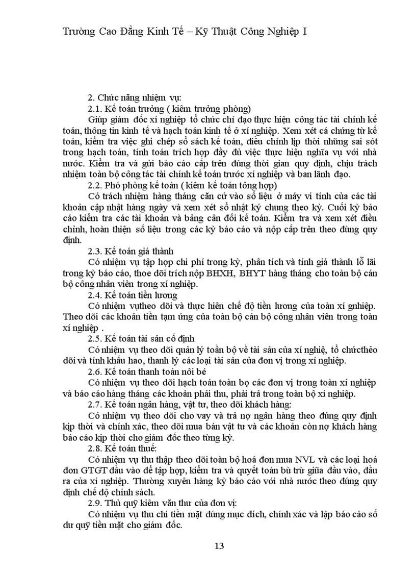 image for page Thực trạng công tác hạch toán kế toán ở xí nghiệp khảo sát xây dựng điện I
