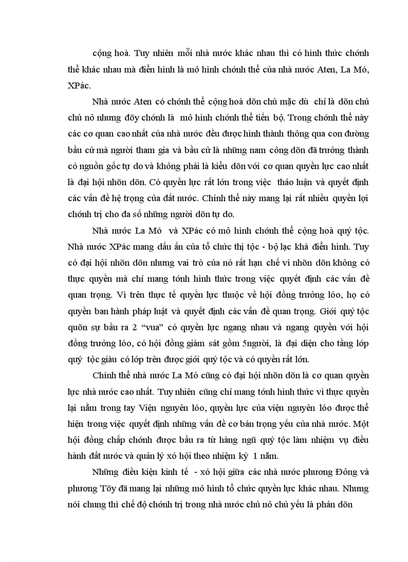 image for page Hình thức chính thể cộng hoà và những biến dạng của nó