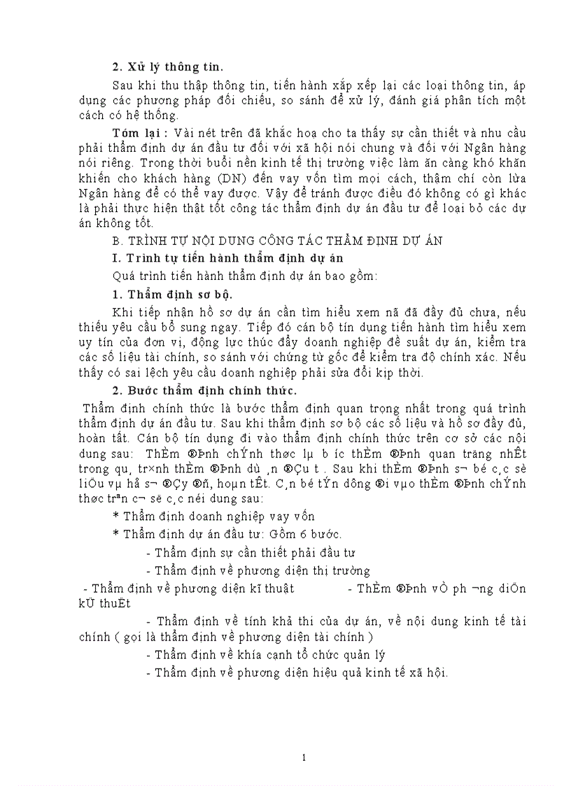 image for page Những vấn đề lý luận chung về thẩm định dự án đầu tư