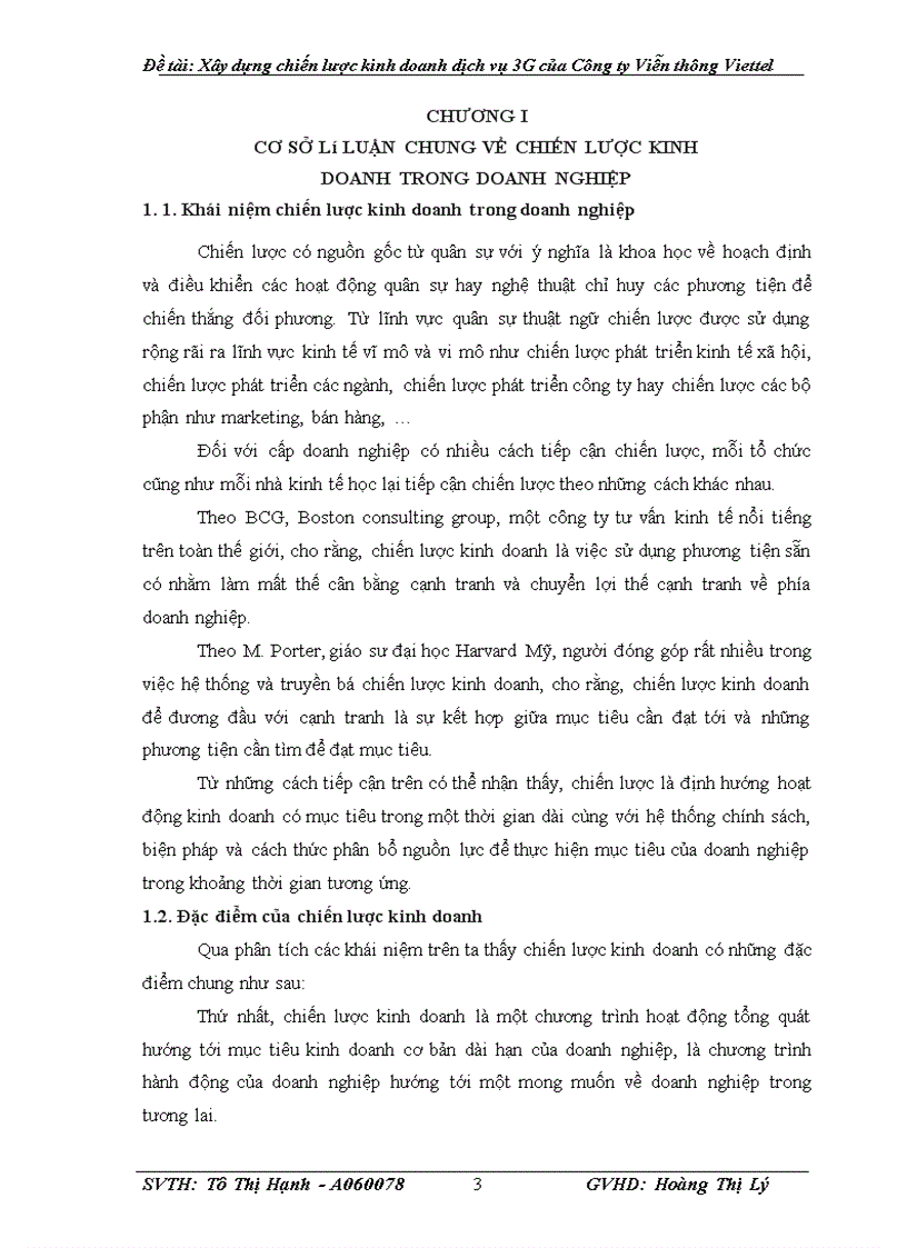 image for page Xây dựng chiến lược kinh doanh dịch vụ 3G của Công ty Viễn thông Viettel