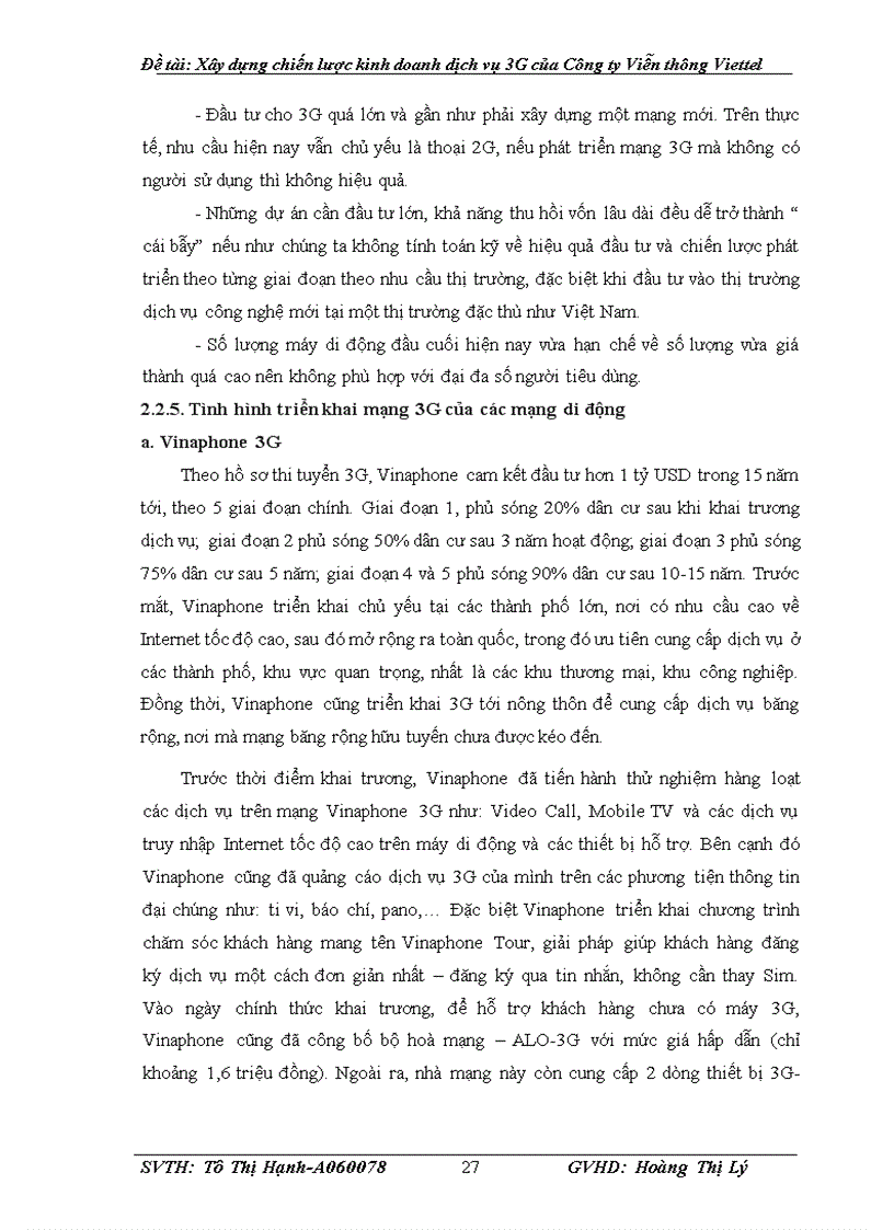image for page Xây dựng chiến lược kinh doanh dịch vụ 3G của Công ty Viễn thông Viettel