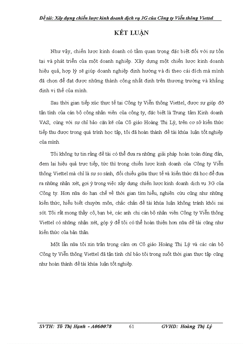 image for page Xây dựng chiến lược kinh doanh dịch vụ 3G của Công ty Viễn thông Viettel