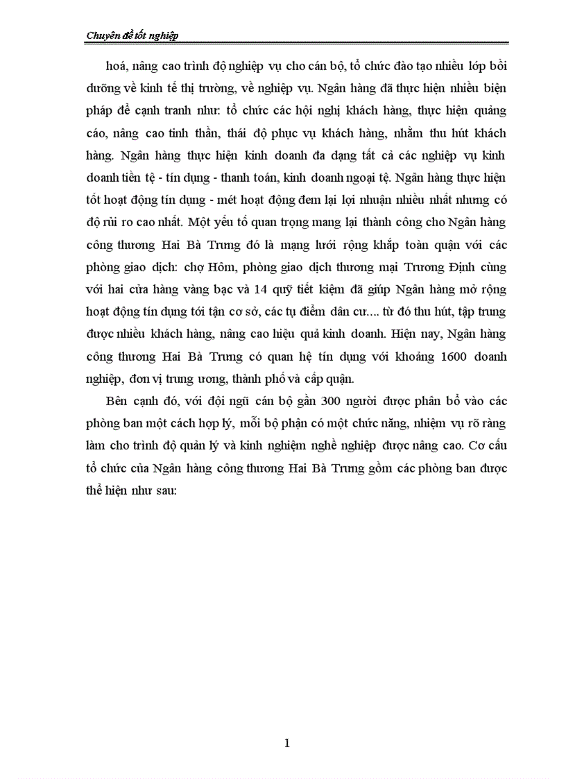 image for page Giải pháp nhằm nâng cao chất lượng tín dụng tại chi nhánh Ngân hàng công thương Hai Bà Trưng 1