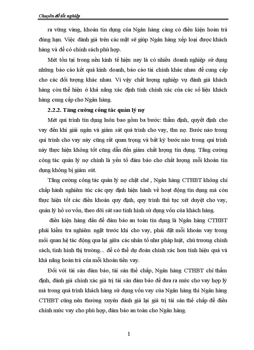 image for page Giải pháp nhằm nâng cao chất lượng tín dụng tại chi nhánh Ngân hàng công thương Hai Bà Trưng 1