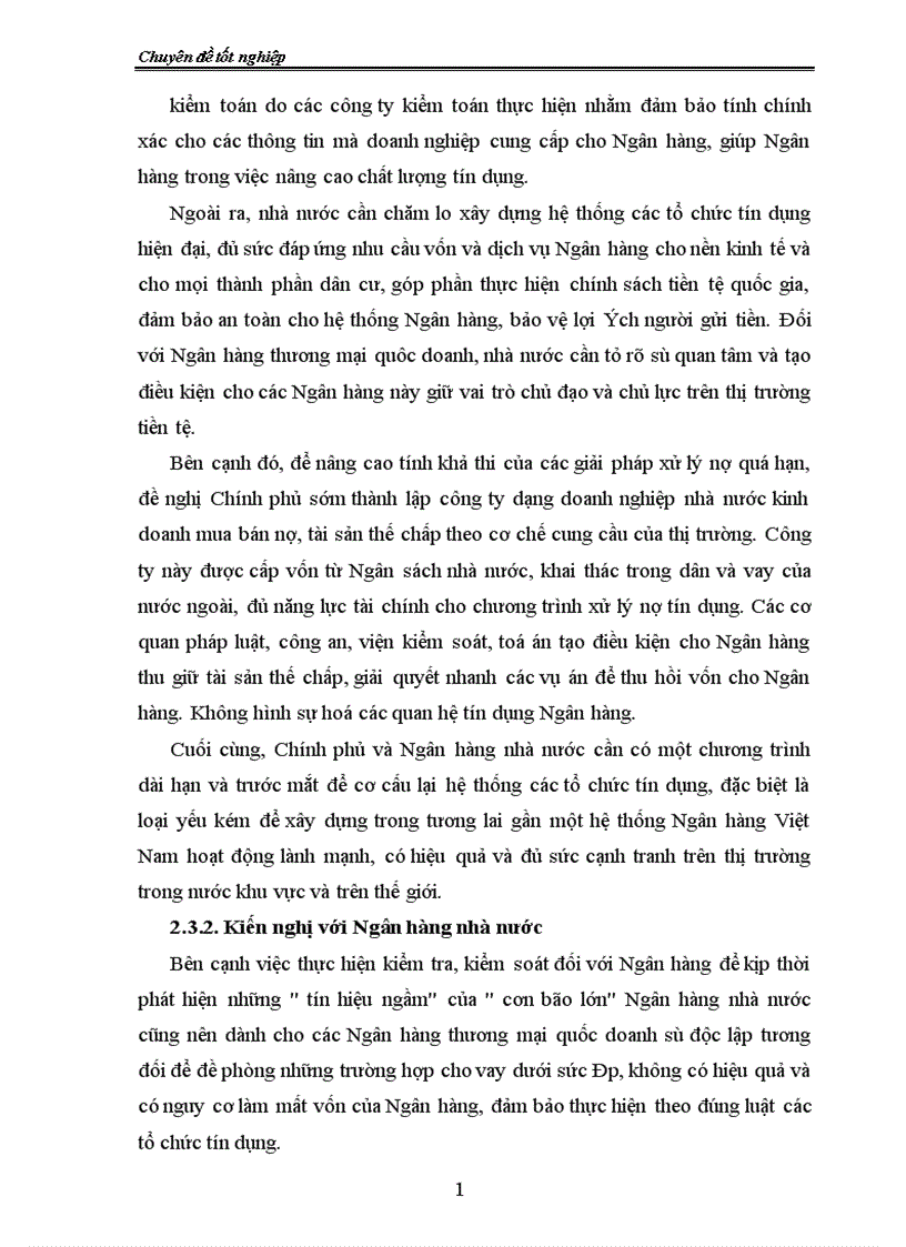 image for page Giải pháp nhằm nâng cao chất lượng tín dụng tại chi nhánh Ngân hàng công thương Hai Bà Trưng 1