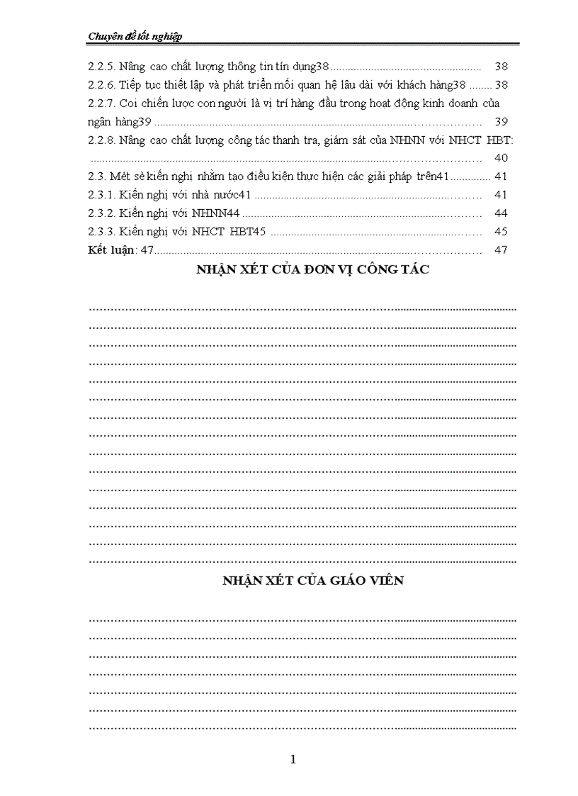 image for page Giải pháp nhằm nâng cao chất lượng tín dụng tại chi nhánh Ngân hàng công thương Hai Bà Trưng 1