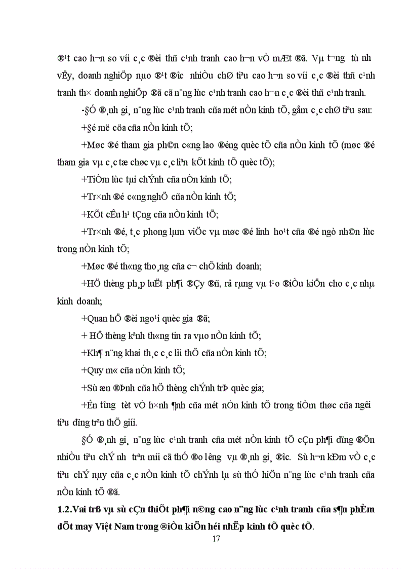image for page Nâng cao năng lực cạnh tranh của sản phẩm dệt may Việt Nam trong điều kiện hội nhập quốc tế