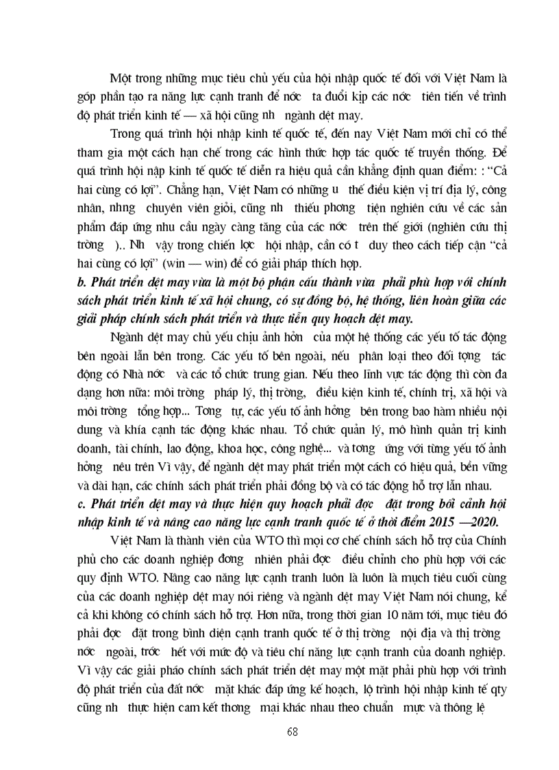 image for page Nâng cao năng lực cạnh tranh của sản phẩm dệt may Việt Nam trong điều kiện hội nhập quốc tế