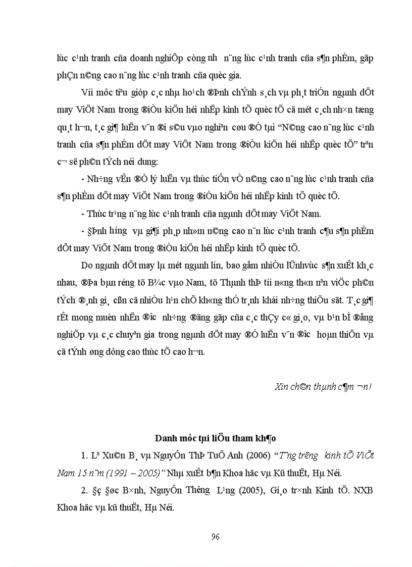 image for page Nâng cao năng lực cạnh tranh của sản phẩm dệt may Việt Nam trong điều kiện hội nhập quốc tế