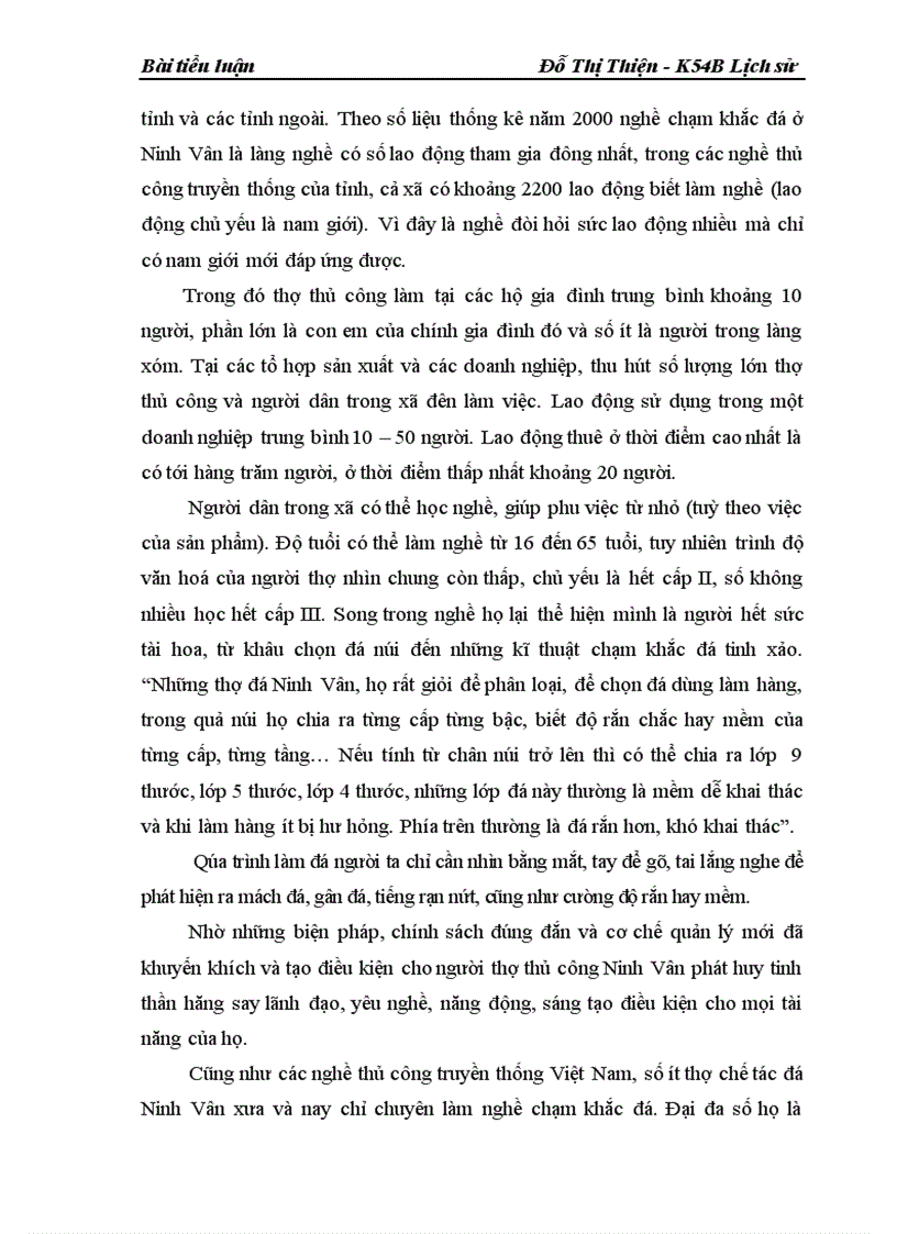 image for page Nghề thủ công truyền thống chạm khắc đá ở xã Ninh Vân huyện Hoa Lư tỉnh Ninh Bình từ năm 1986 đến nay 1