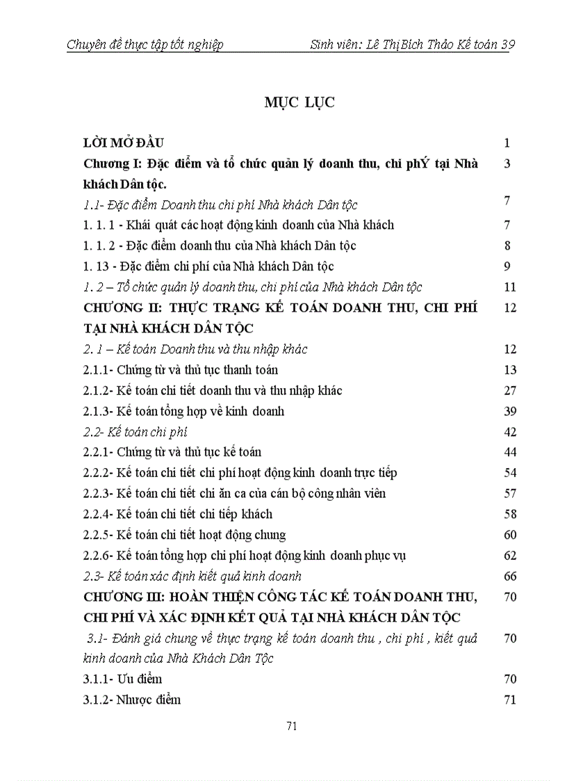 image for page Công tác kế toán doanh thu chi phí và xác định kết quả hoạt động kinh doanh tại Nhà khách Dân tộc 1