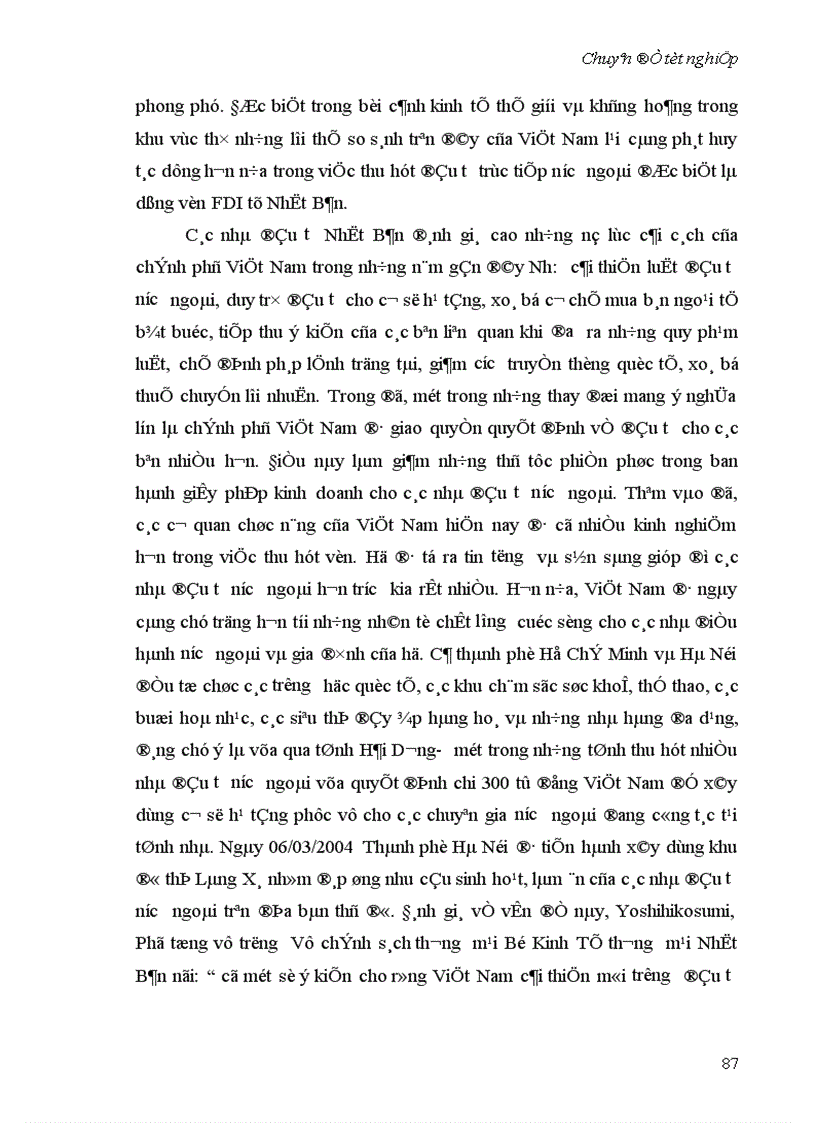 image for page Một số giải pháp nhằm thu hút đầu tư trực tiếp của Nhật Bản vào Việt Nam từ nay đến năm 2010 1