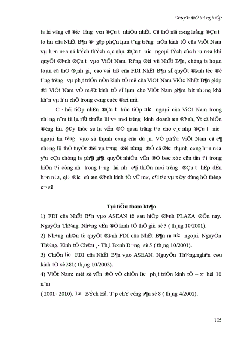 image for page Một số giải pháp nhằm thu hút đầu tư trực tiếp của Nhật Bản vào Việt Nam từ nay đến năm 2010 1
