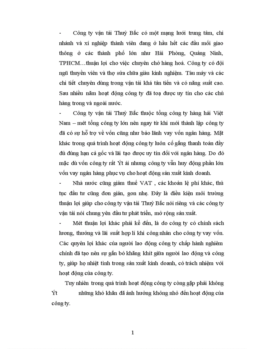 image for page Báo cáo tổng hợp về công ty Vận tải Thuỷ Bắc