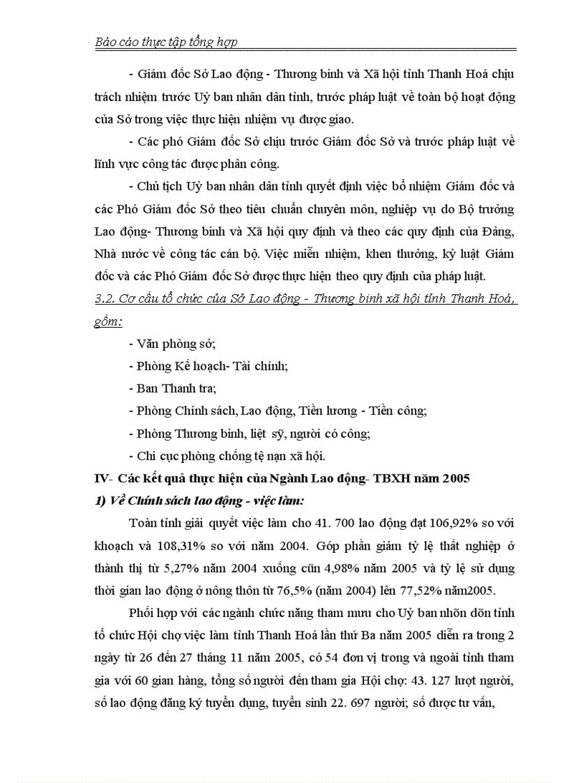 image for page Các kết quả thực hiện của Ngành Lao động TBXH năm 2005 1