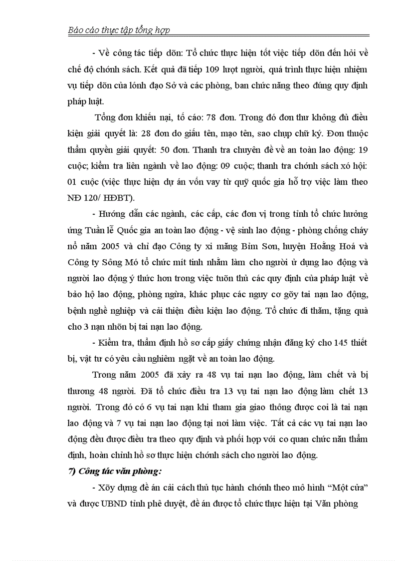 image for page Các kết quả thực hiện của Ngành Lao động TBXH năm 2005 1