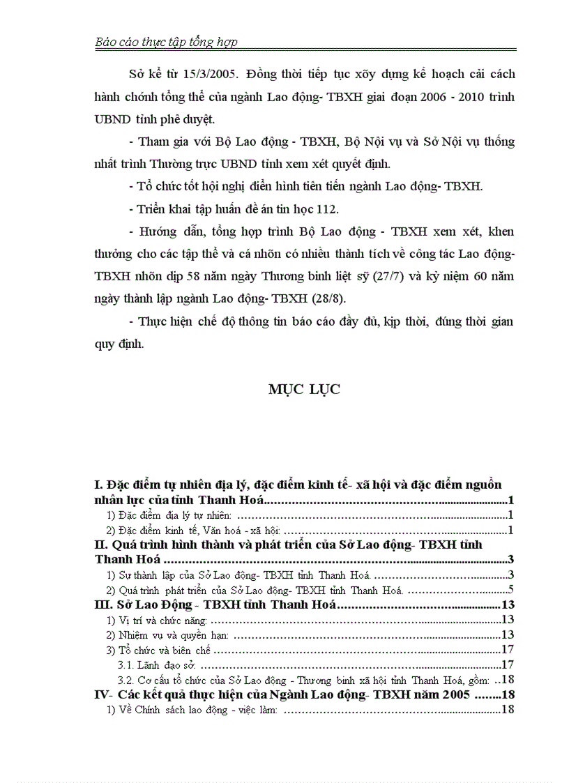 image for page Các kết quả thực hiện của Ngành Lao động TBXH năm 2005 1