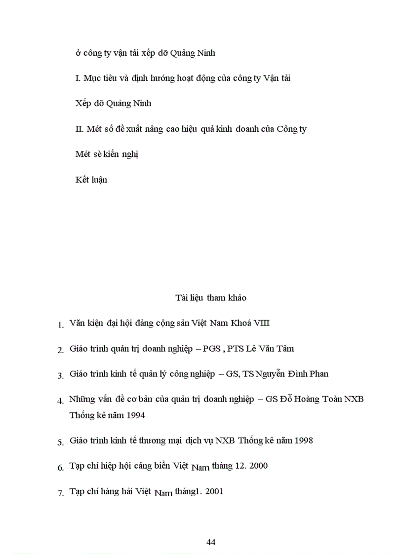 image for page Giải pháp nâng cao hiệu quả sản xuất kinh doanh ở công ty vận tải xếp dỡ Quảng Ninh
