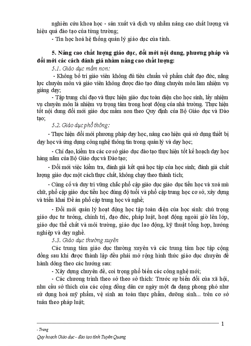 image for page Quy hoạch Giáo dục đào tạo tỉnh Tuyên Quang