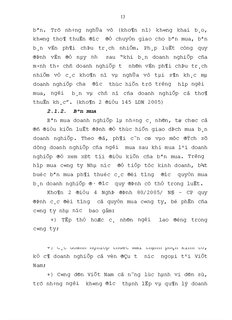 image for page Một số vấn đề pháp lý về mua bán doanh nghiệp ở Việt Nam