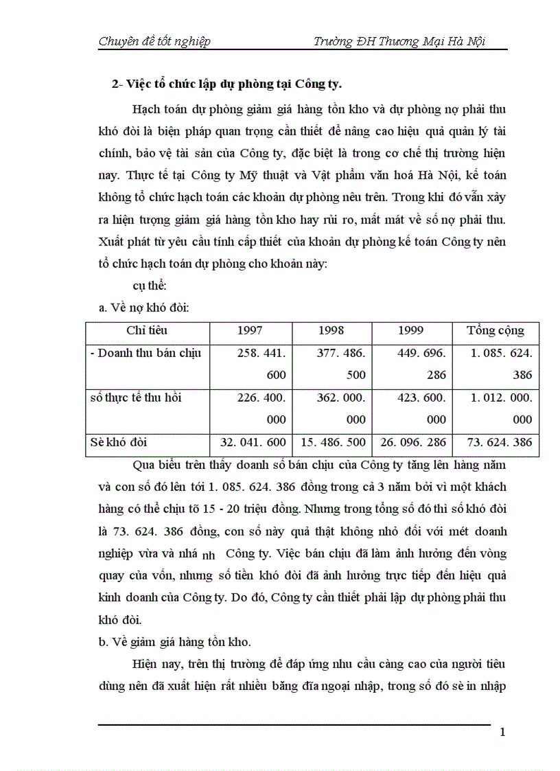 image for page Hoàn thiện kế toán nghiệp vụ tiêu thụ thành phẩm hàng hoá tại công ty Mỹ thuật và Vật phẩm văn hoá Hà Nội 1