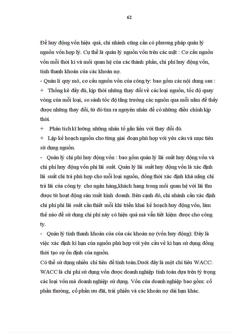 image for page Thực trạng huy động vốn công ty