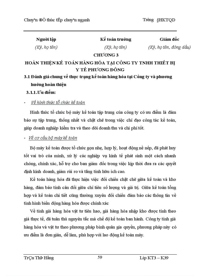 image for page Hoàn thiện kế toán hàng hóa tại Công ty TNHH Thiết bị Y tế Phương Đông