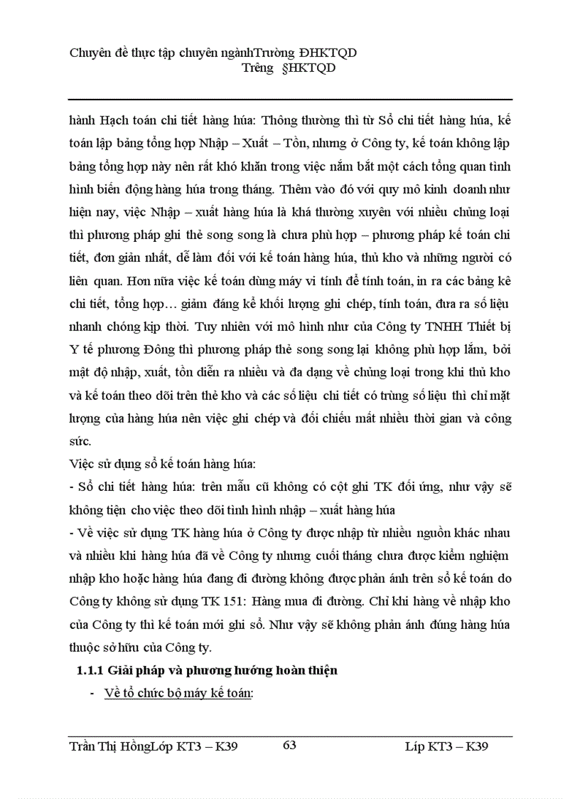 image for page Hoàn thiện kế toán hàng hóa tại Công ty TNHH Thiết bị Y tế Phương Đông