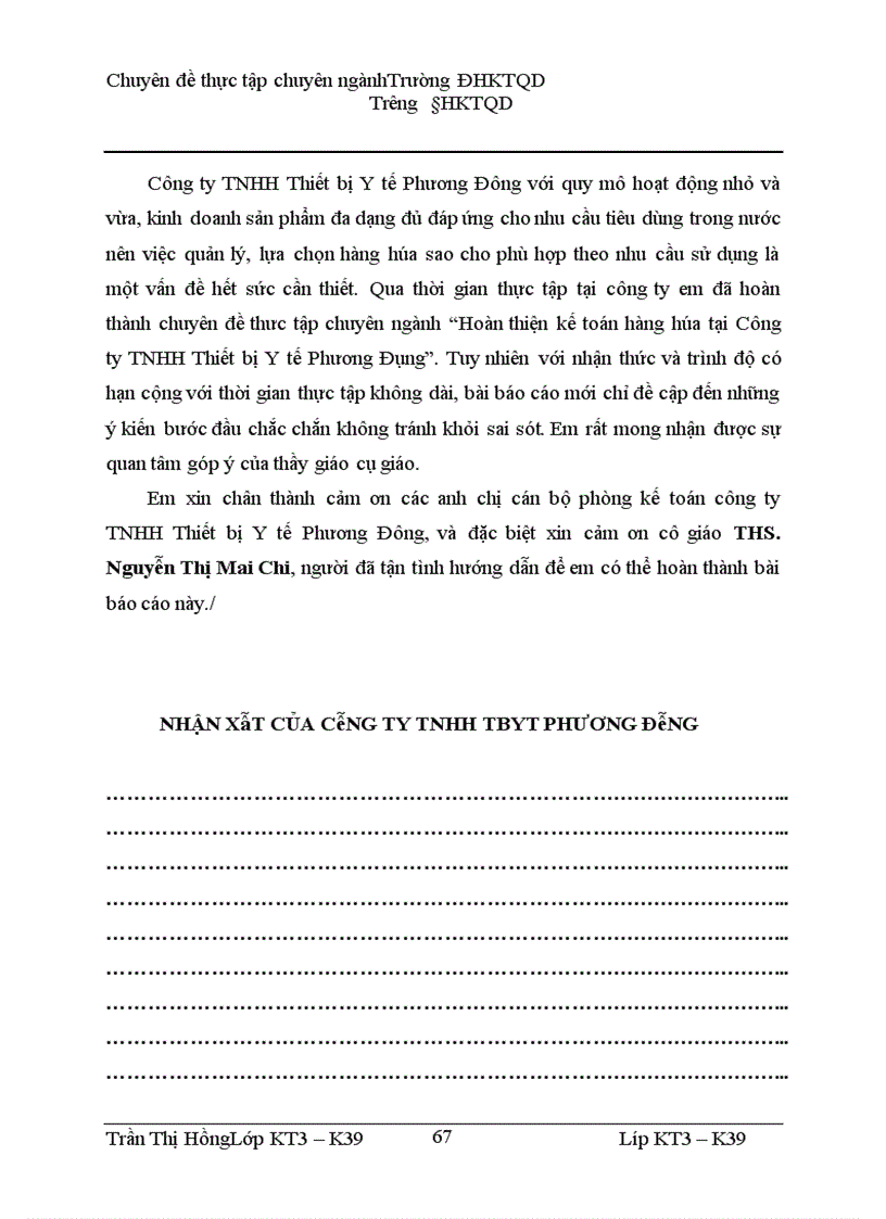 image for page Hoàn thiện kế toán hàng hóa tại Công ty TNHH Thiết bị Y tế Phương Đông