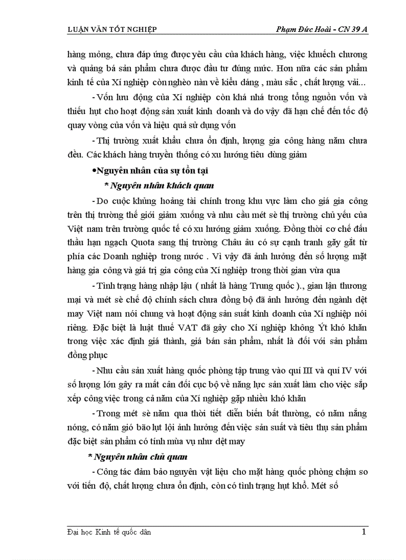 image for page Phân tích thực trạng về thị trường tiêu thụ sản phẩm ở Xí nghiệp may đo X