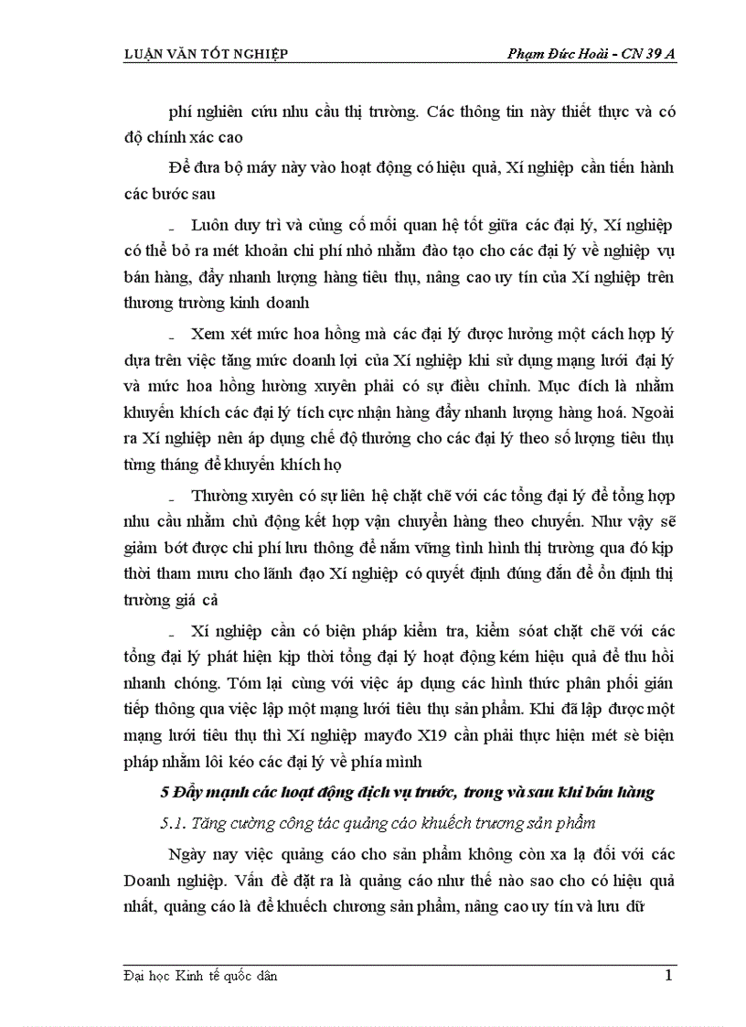 image for page Phân tích thực trạng về thị trường tiêu thụ sản phẩm ở Xí nghiệp may đo X
