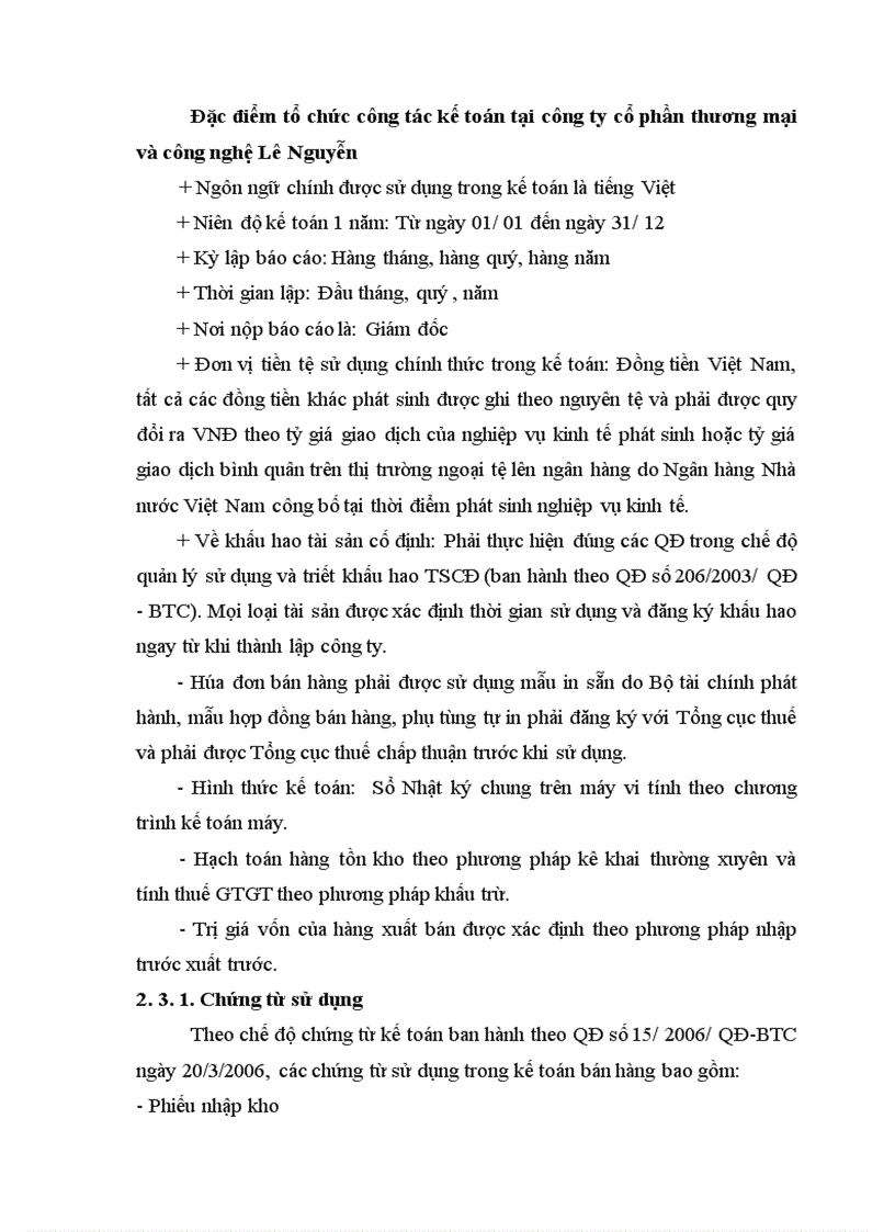 image for page Kế toán bán hàng linh kiện điện tử tại công ty cổ phần thương mại và công nghệ Lê Nguyễn 1