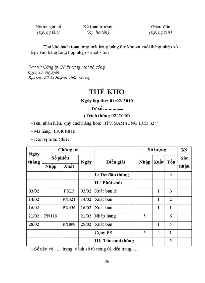 image for page Kế toán bán hàng linh kiện điện tử tại công ty cổ phần thương mại và công nghệ Lê Nguyễn 1