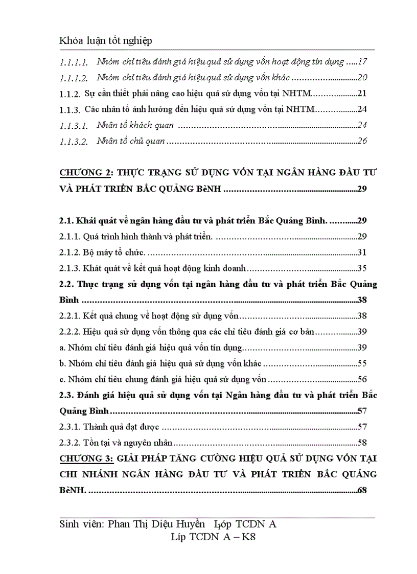 image for page Giải pháp tăng cường hiệu quả sử dụng vốn tại chi nhánh ngân hàng đầu tư và phát triển Bắc Quảng Bình 1