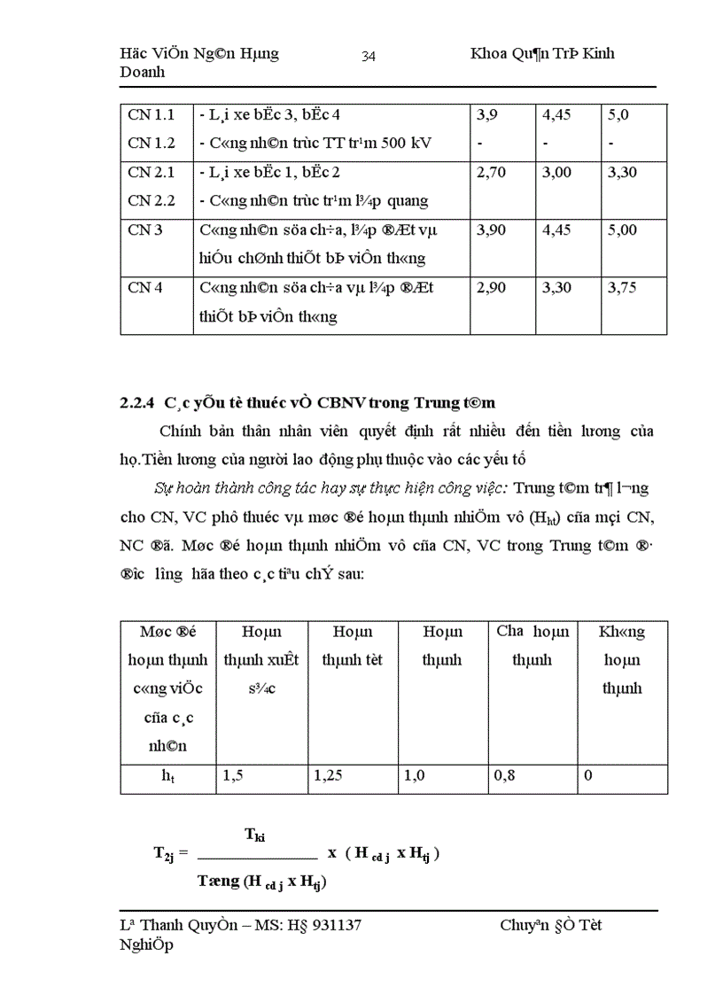 image for page Thực trạng phương pháp trả lương tại Trung tâm viễn thông di động điện lực 1