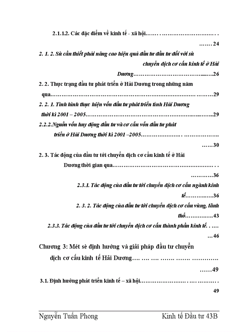 image for page Tác động của đầu tư tới chuyển dịch cơ cấu kinh tế ở Hải Dương 1