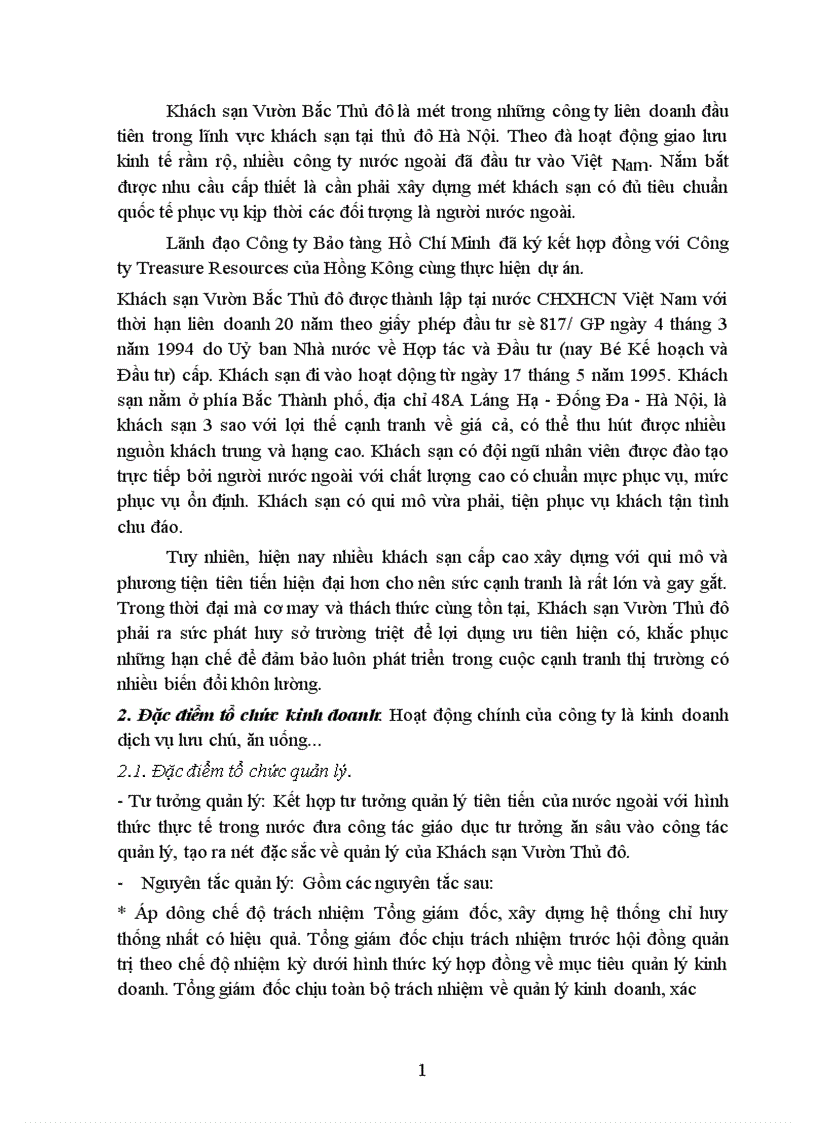 image for page Kế toán tập hợp chi phí sản xuất và tính giá thành sản phẩm tại Công ty liên doanh Khách sạn Vườn Bắc Thủ đô 1