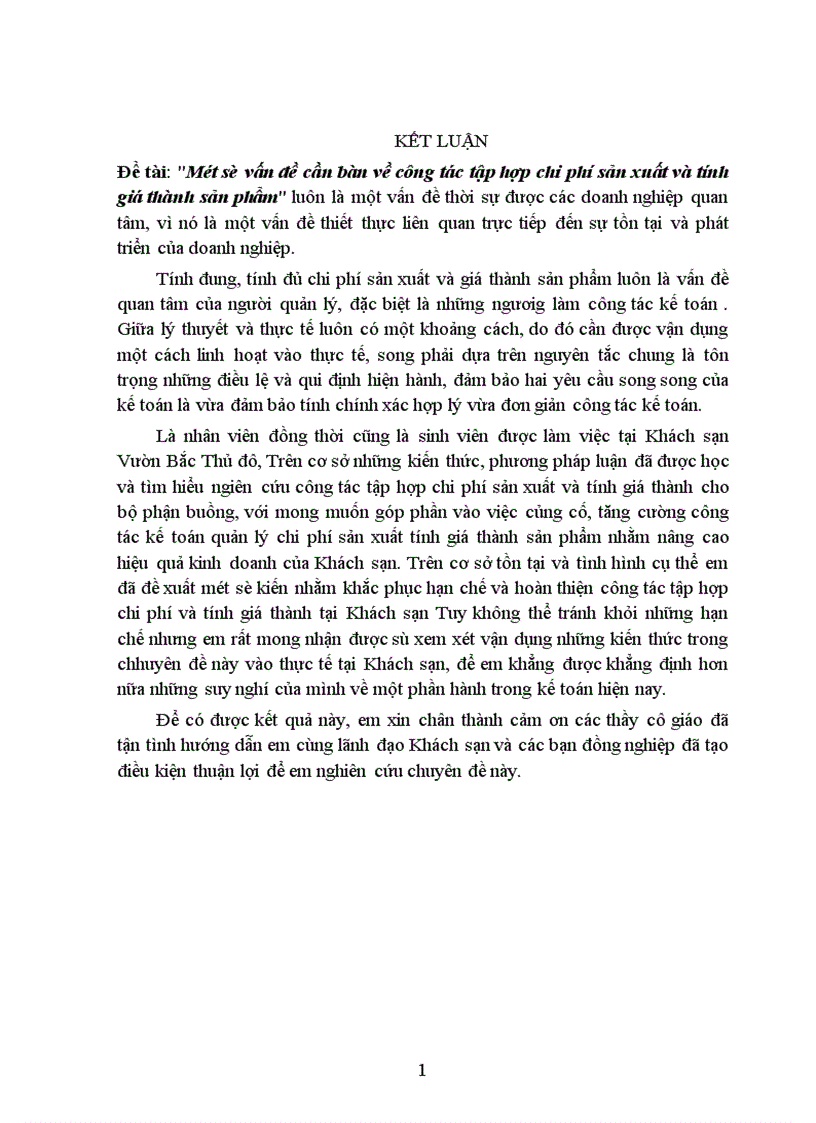 image for page Kế toán tập hợp chi phí sản xuất và tính giá thành sản phẩm tại Công ty liên doanh Khách sạn Vườn Bắc Thủ đô 1