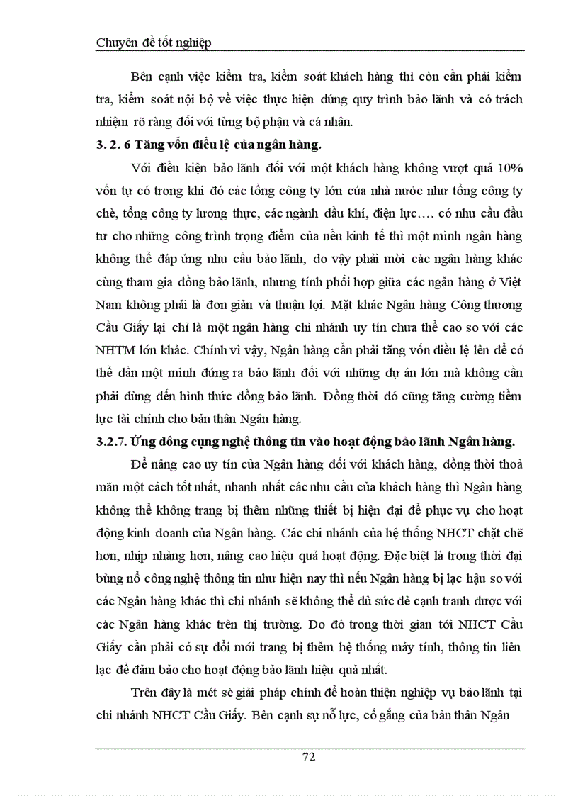 image for page Một số giải pháp nhằm hoàn thiện nghiệp vụ bảo lãnh tại Ngân hàng Công thương Cầu Giấy 1