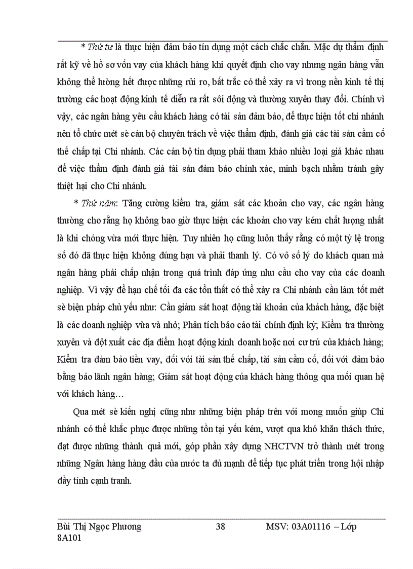image for page Nâng cao chất lượng tín dụng đối với doanh nghiệp vừa và nhỏ tại chi nhánh ngân hàng công thương khu vực II Hai Bà Trưng 1