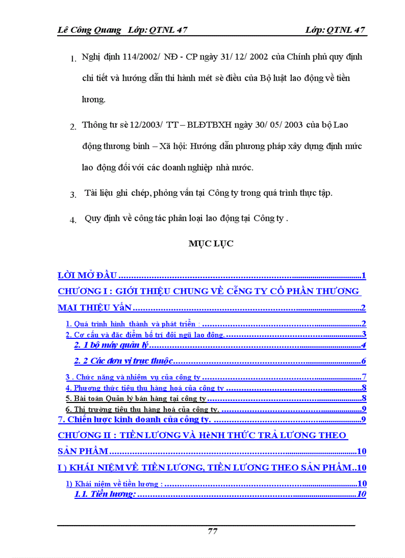 image for page Hoàn thiện hình thức trả lương theo sản phẩm tại Công ty Cổ phần Thương mại Thiệu Yên