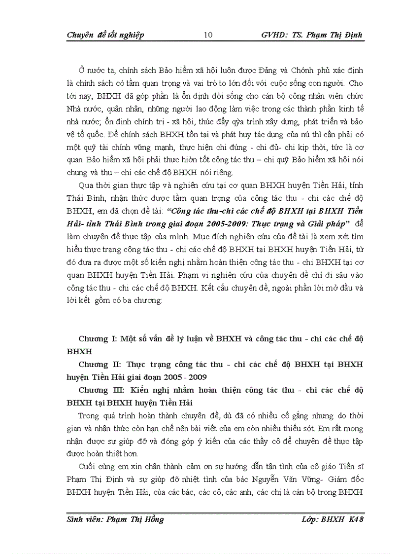 image for page Công tác thu chi các chế độ bảo hiểm xã hội tại bảo hiểm xã hội huyện tiền hải giai đoạn 2005 2009 thực trạng và giải pháp